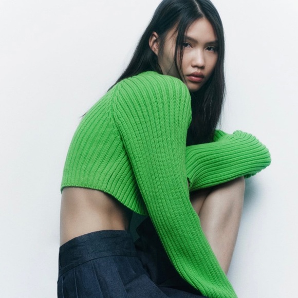 Zara Cropped Sweater Size S NWT - Picture 5 of 6